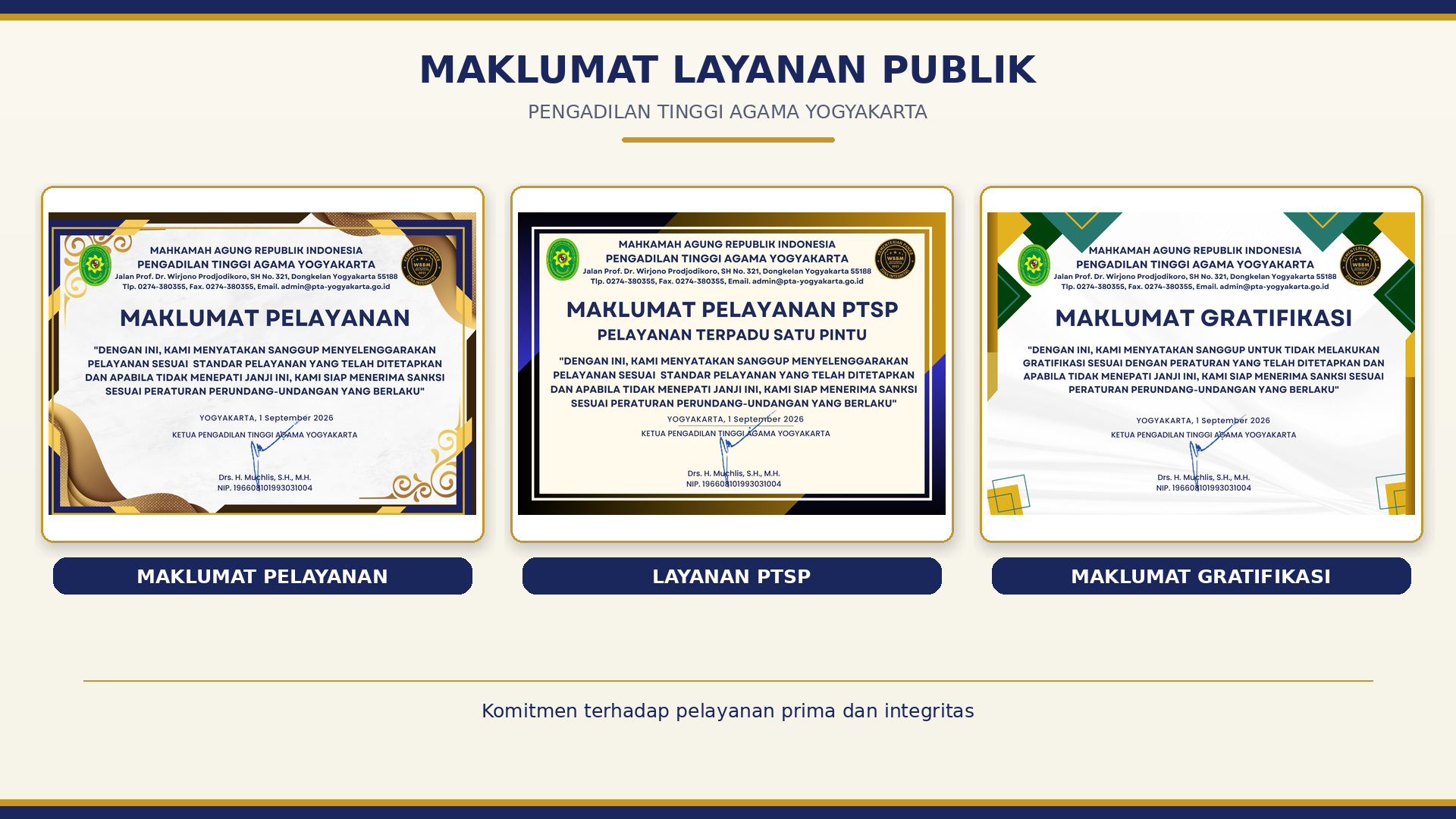 Maklumat Pelayanan